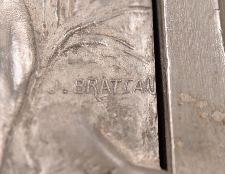 Jules BRATEAU, horloge à quatre faces sur un haut pied carré Jules BRATEAU, horloge à quatre faces sur un haut pied carré-12