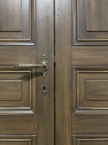 Eléments de boiseries avec décor en velours et cuir de Cordoue, XIXe siècle Eléments de boiseries avec décor en velours et cuir de Cordoue, XIXe siècle-14