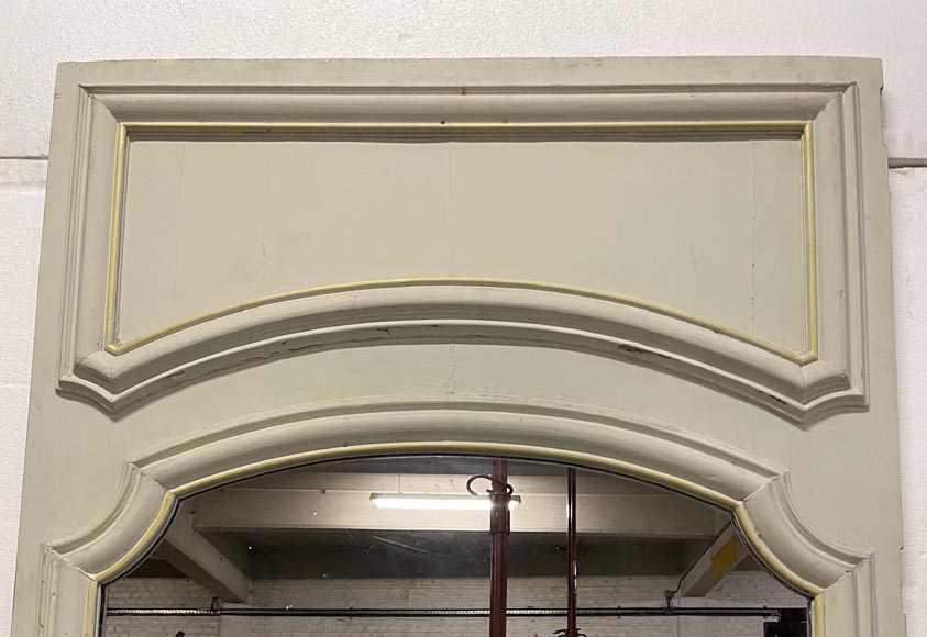 Trumeau en bois peint mouluré Trumeau en bois peint mouluré-1