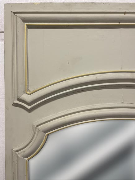 Trumeau en bois peint mouluré Trumeau en bois peint mouluré-3