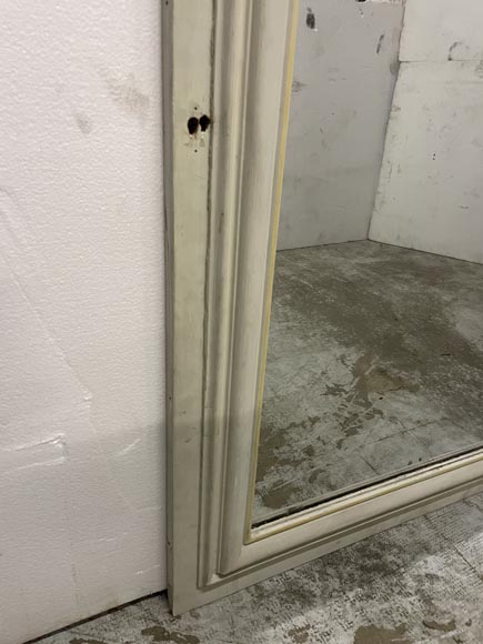 Trumeau en bois peint mouluré Trumeau en bois peint mouluré-5