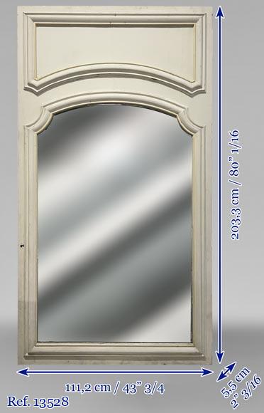 Trumeau en bois peint mouluré Trumeau en bois peint mouluré-8