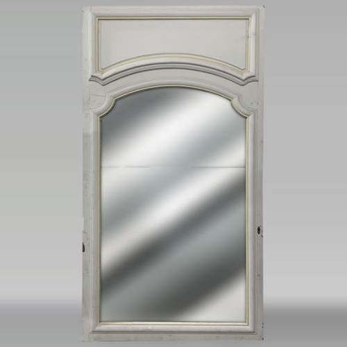 Trumeau en bois peint mouluré