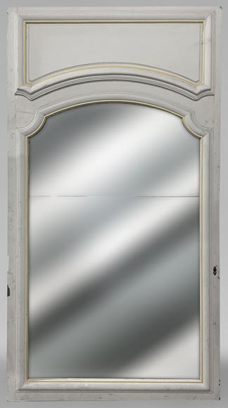 Trumeau en bois peint mouluré Trumeau en bois peint mouluré -0