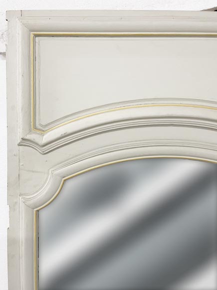 Trumeau en bois peint mouluré Trumeau en bois peint mouluré -3