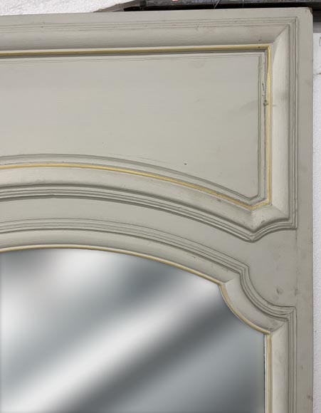 Trumeau en bois peint mouluré Trumeau en bois peint mouluré -4