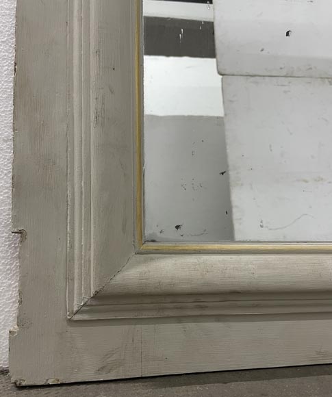 Trumeau en bois peint mouluré Trumeau en bois peint mouluré -6