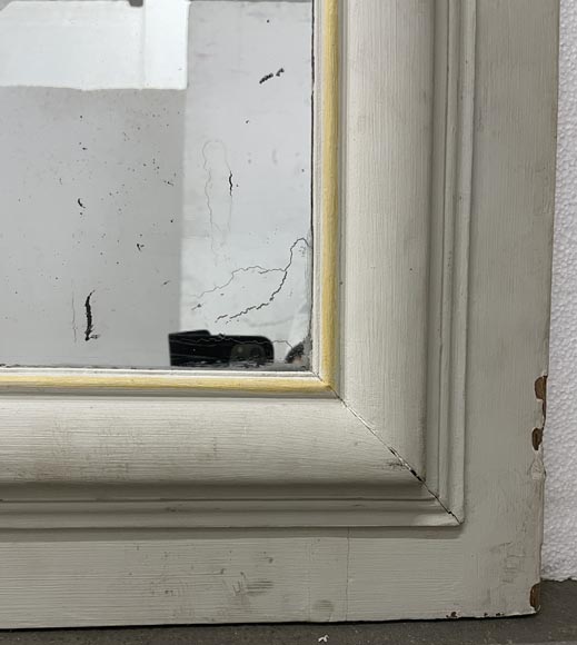 Trumeau en bois peint mouluré Trumeau en bois peint mouluré -7