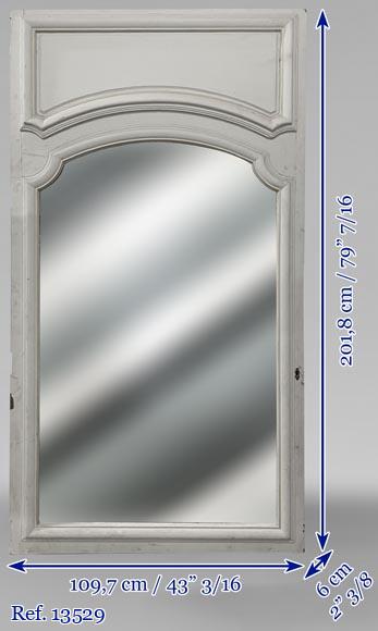 Trumeau en bois peint mouluré Trumeau en bois peint mouluré -8