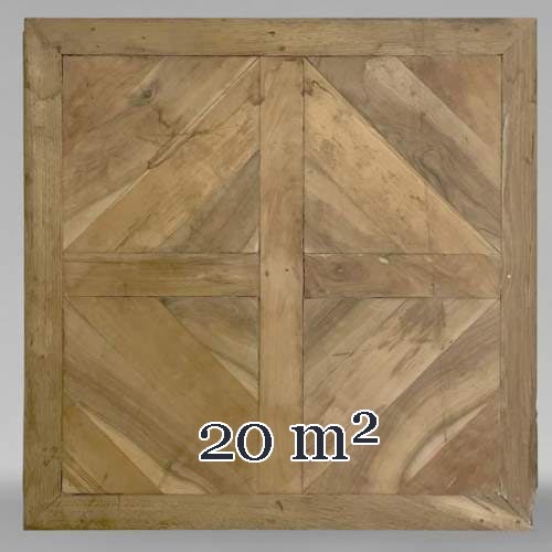 Lot d'environ 20m² de parquet Soubise, XIXe siècle