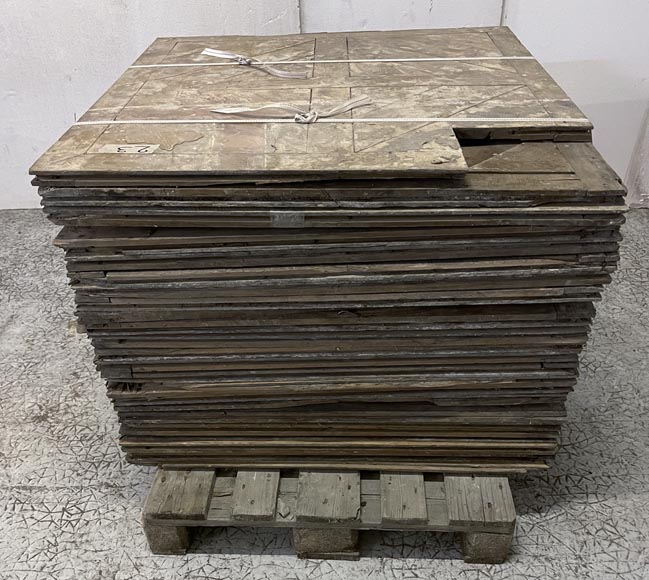 Lot d'environ 20m² de parquet Soubise, XIXe siècle Lot d'environ 20m² de parquet Soubise, XIXe siècle-12