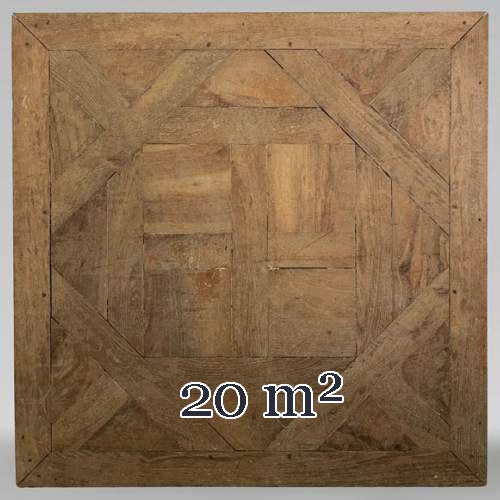 Lot d'environ 20m² de parquet Arenberg, XIXe siècle