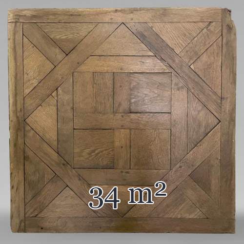 Lot d'environ 34m² de paquet Arenberg, XVIIIe siècle