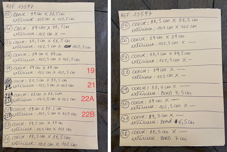 Lot d'environ 34m² de paquet Arenberg, XVIIIe siècle Lot d'environ 34m² de paquet Arenberg, XVIIIe siècle-12