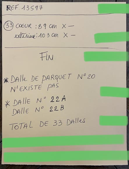 Lot d'environ 34m² de paquet Arenberg, XVIIIe siècle Lot d'environ 34m² de paquet Arenberg, XVIIIe siècle-13