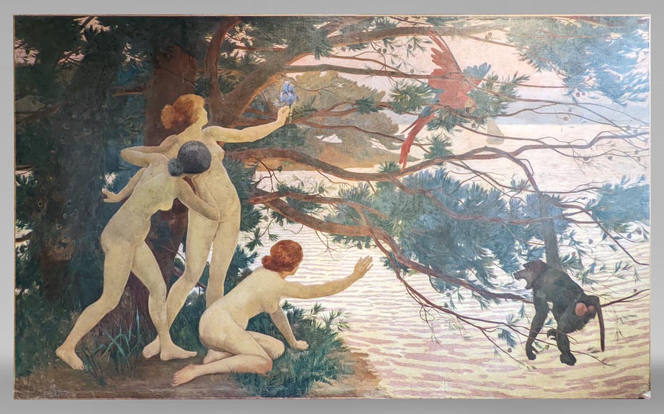 Edmond TAPISSIER - « Les Sirènes », Salon de 1896 Edmond TAPISSIER - « Les Sirènes », Salon de 1896-0