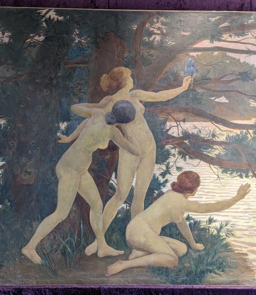 Edmond TAPISSIER - « Les Sirènes », Salon de 1896 Edmond TAPISSIER - « Les Sirènes », Salon de 1896-1