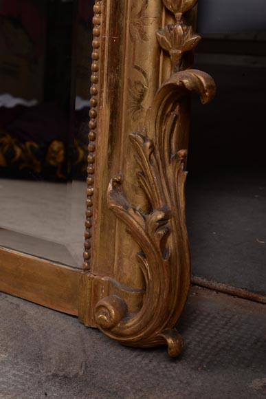 Très beau trumeau de style Louis XV à la coquille ajourée Très beau trumeau de style Louis XV à la coquille ajourée-9