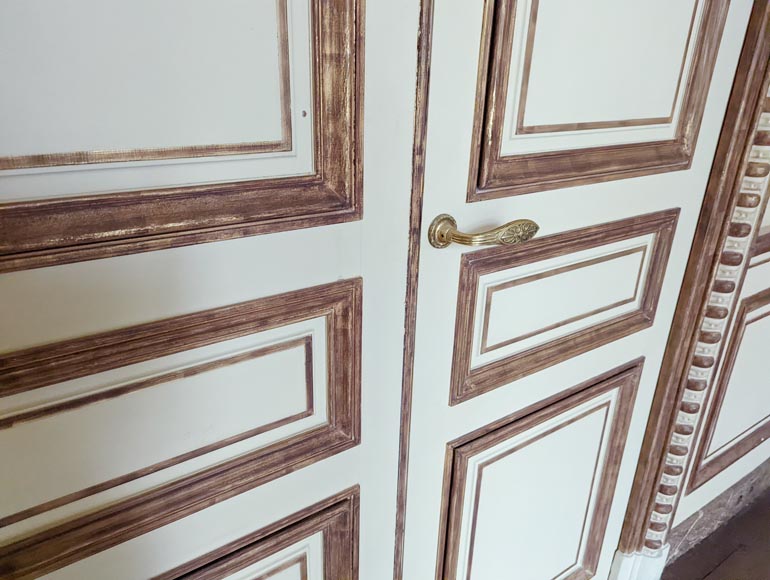 Lot de trois doubles portes moulurées, XIXe siècle Lot de trois doubles portes moulurées, XIXe siècle-5