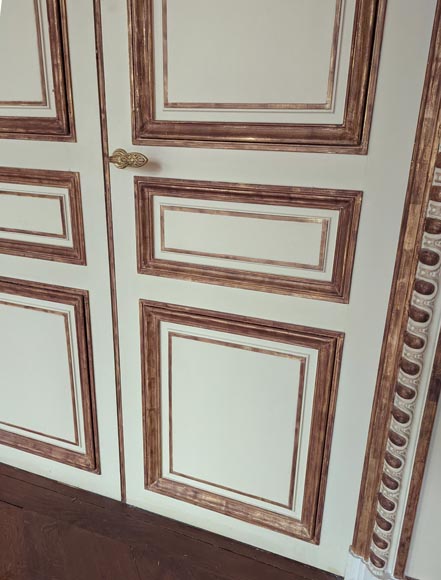 Lot de trois doubles portes moulurées, XIXe siècle Lot de trois doubles portes moulurées, XIXe siècle-6