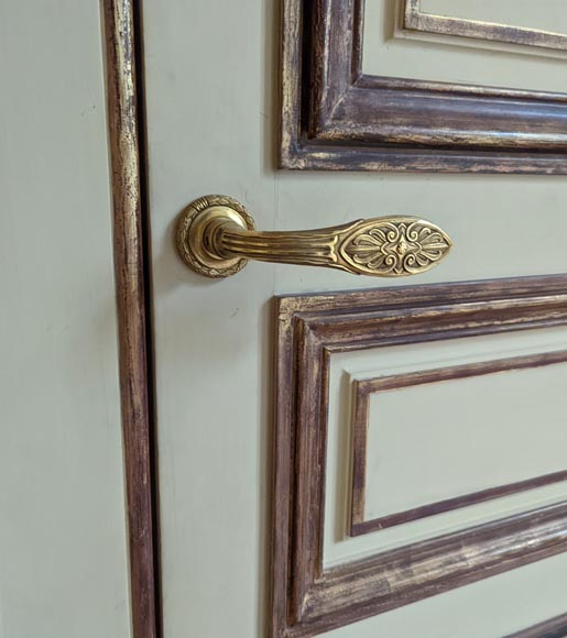 Lot de trois doubles portes moulurées, XIXe siècle Lot de trois doubles portes moulurées, XIXe siècle-9