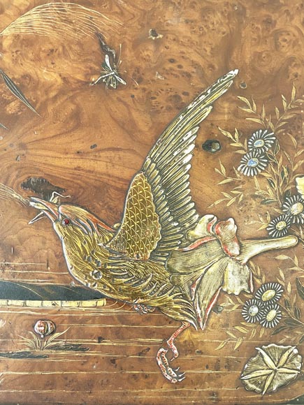 Louis MAJORELLE (attr.à) Table à thé à décor en vernis Martin, vers 1880-1890 Louis MAJORELLE (attr.à) Table à thé à décor en vernis Martin, vers 1880-1890-4