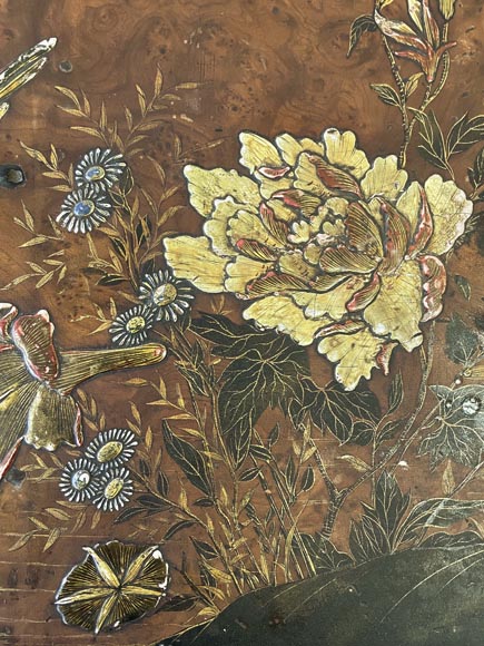 Louis MAJORELLE (attr.à) Table à thé à décor en vernis Martin, vers 1880-1890 Louis MAJORELLE (attr.à) Table à thé à décor en vernis Martin, vers 1880-1890-8