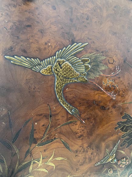 Louis MAJORELLE (attr.à) Table à thé à décor en vernis Martin, vers 1880-1890 Louis MAJORELLE (attr.à) Table à thé à décor en vernis Martin, vers 1880-1890-14