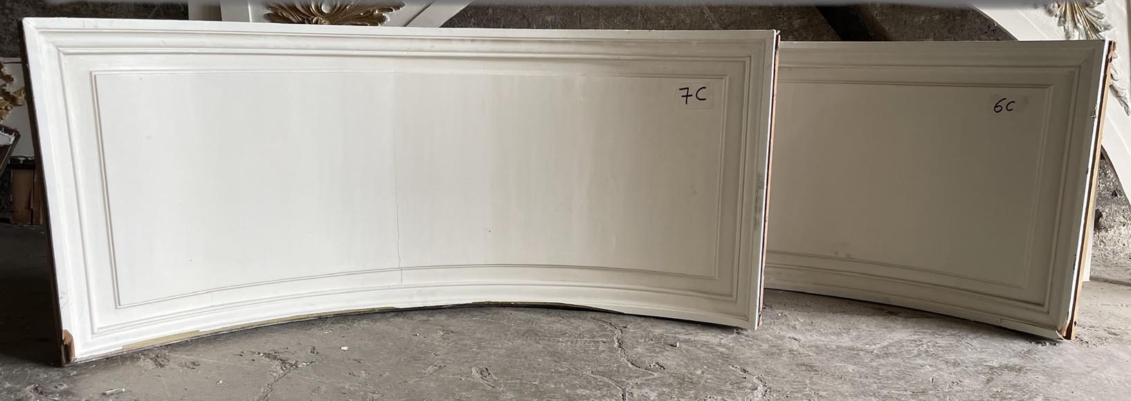 Série de pilastres ioniques en bois sculpté peint Série de pilastres ioniques en bois sculpté peint-6