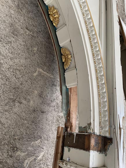 Série de pilastres ioniques en bois sculpté peint Série de pilastres ioniques en bois sculpté peint-9