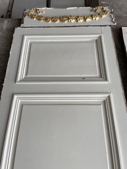 Série de pilastres ioniques en bois sculpté peint Série de pilastres ioniques en bois sculpté peint-11