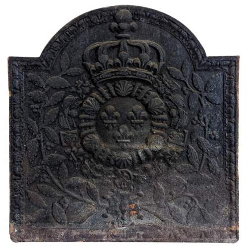 Belle plaque de cheminée aux armes de France
