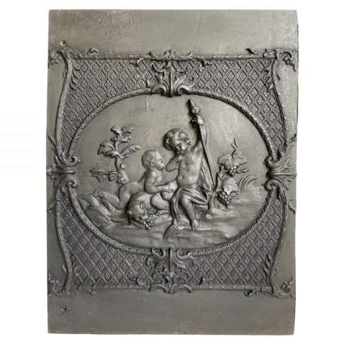 Plaque de cheminée de style Louis XV
