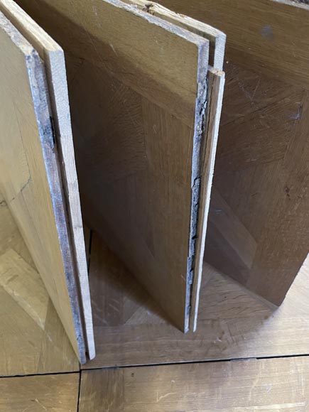 Lot d'environ 15m² parquet moderne en chêne motif de croix Lot d'environ 15m² parquet moderne en chêne motif de croix-4