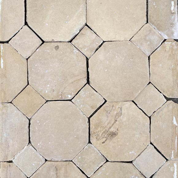 Petite pièce de sol à cabochons en pierre Petite pièce de sol à cabochons en pierre-1