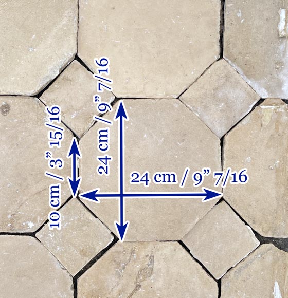 Petite pièce de sol à cabochons en pierre Petite pièce de sol à cabochons en pierre-4