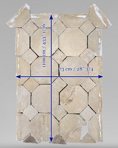 Petite pièce de sol à cabochons en pierre Petite pièce de sol à cabochons en pierre-5