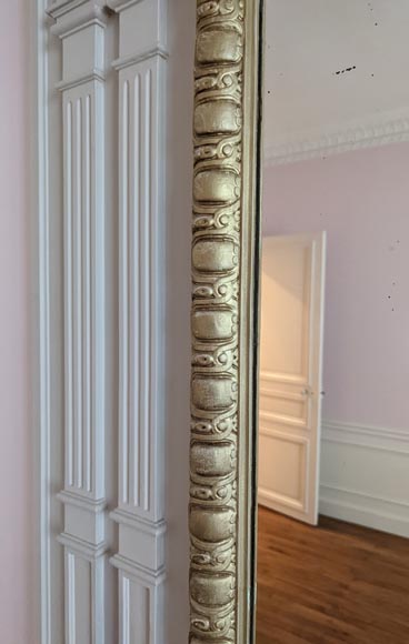 Trumeau de style Régence au cartouche fleuri Trumeau de style Régence au cartouche fleuri-4