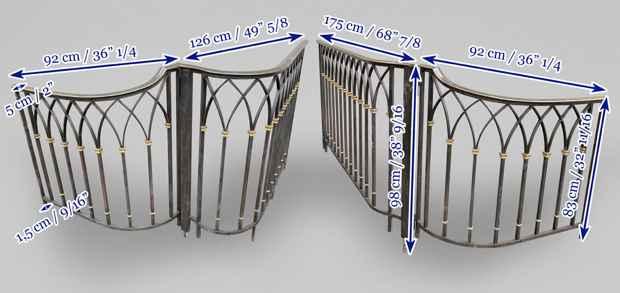 Rampe en fer forgé Art Déco Rampe en fer forgé Art Déco-9