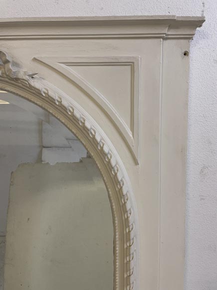 Trumeau de style Louis XVI au dessus arrondi et au ruban Trumeau de style Louis XVI au dessus arrondi et au ruban-4