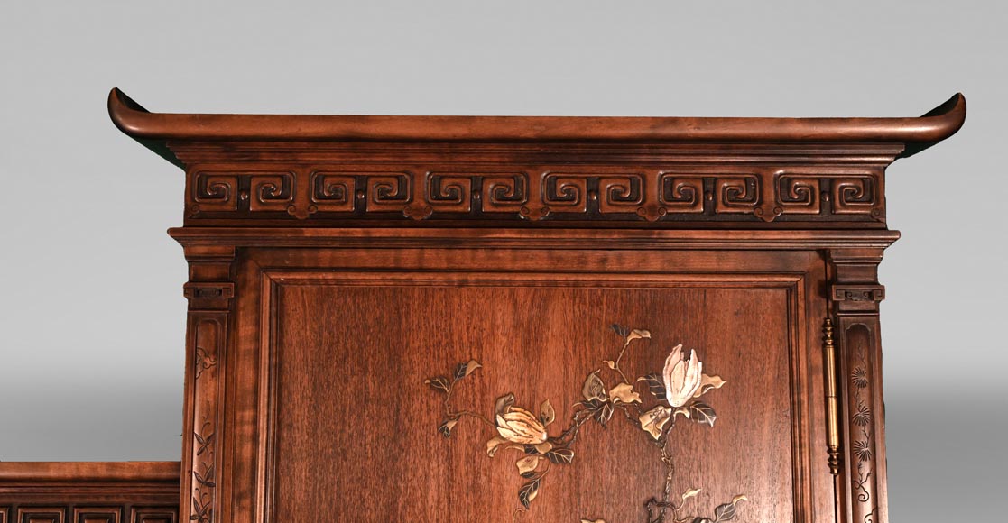 Gabriel VIARDOT (attribué à), Vitrine-armoire japonisante, fin du XIXe siècle Gabriel VIARDOT (attribué à), Vitrine-armoire japonisante, fin du XIXe siècle-1