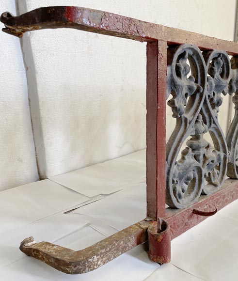 Façade de boucherie XIXe siècle en fonte et fer Façade de boucherie XIXe siècle en fonte et fer-4