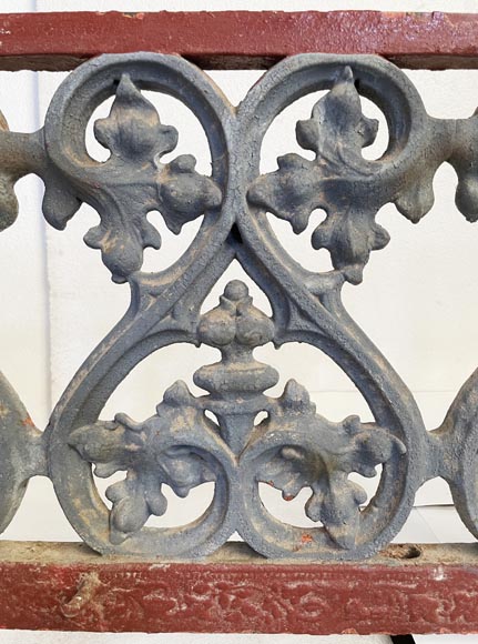 Façade de boucherie XIXe siècle en fonte et fer Façade de boucherie XIXe siècle en fonte et fer-5