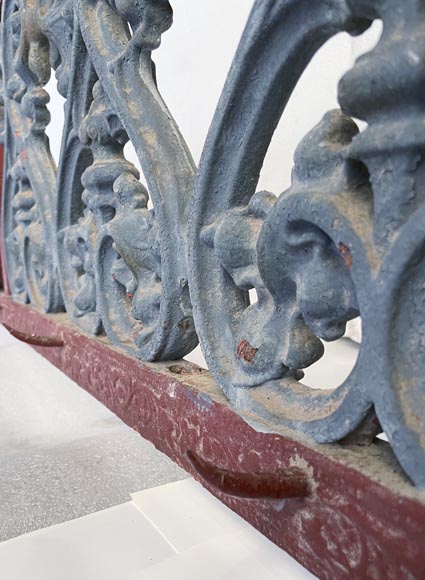 Façade de boucherie XIXe siècle en fonte et fer Façade de boucherie XIXe siècle en fonte et fer-7