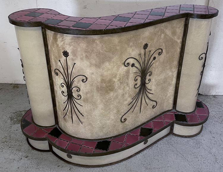 Comptoir italien avec chaises, années 70 Comptoir italien avec chaises, années 70-3