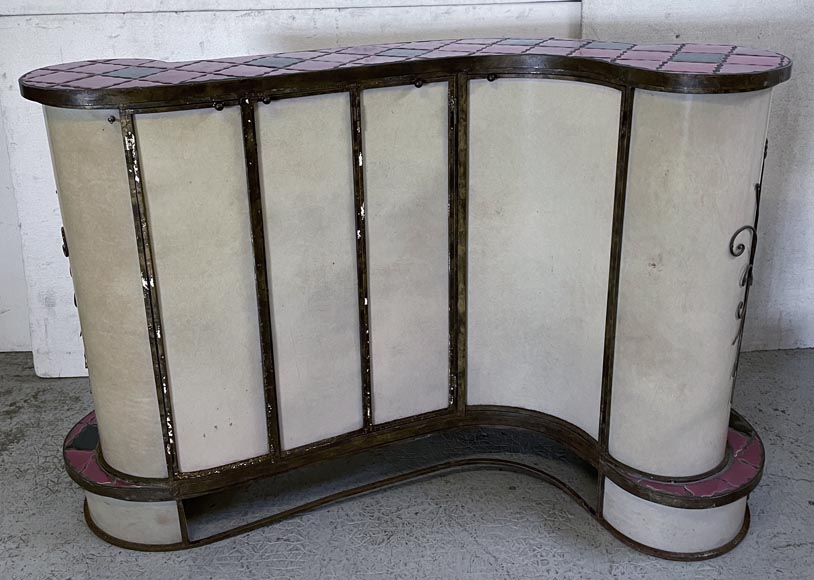 Comptoir italien avec chaises, années 70 Comptoir italien avec chaises, années 70-7