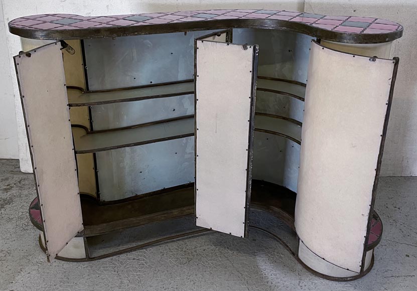 Comptoir italien avec chaises, années 70 Comptoir italien avec chaises, années 70-9