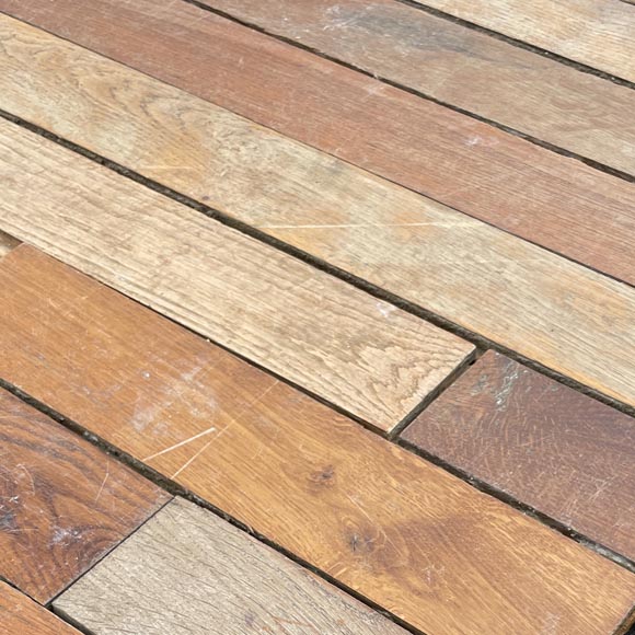 Lot de 45 m² de parquet linéaire en chêne Lot de 45 m² de parquet linéaire en chêne-0