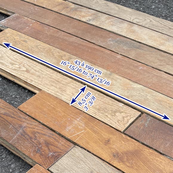 Lot de 45 m² de parquet linéaire en chêne Lot de 45 m² de parquet linéaire en chêne-9