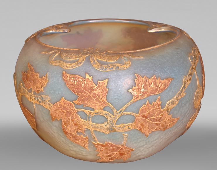 DAUM Nancy — Vase Art Nouveau « Feuilles d’érable » DAUM Nancy — Vase Art Nouveau « Feuilles d’érable »-0